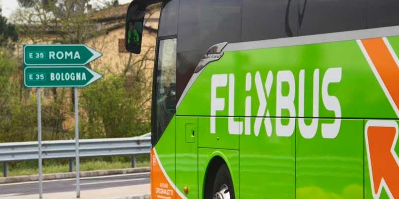 Bus FlixBus pour rejoindre Sorrente depuis Rome.