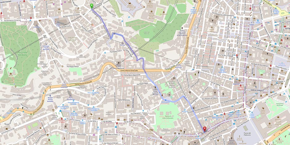 Gradini del petraio naples