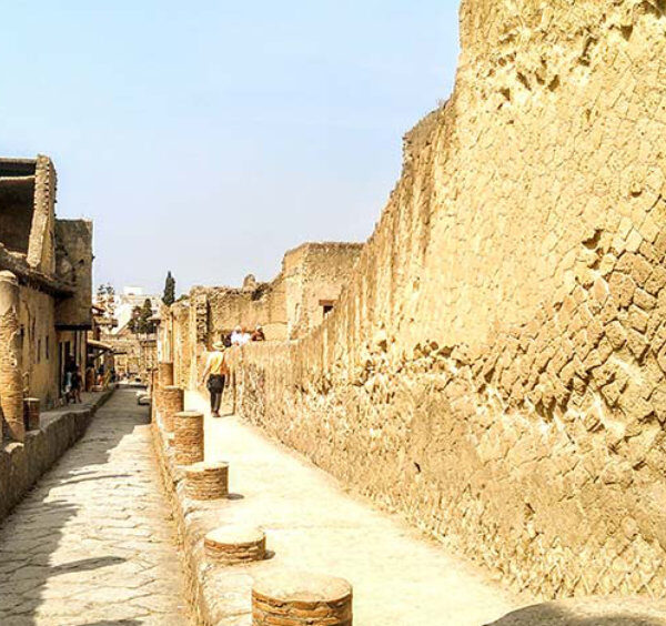 Ruines d’Herculanum en Campanie, ancienne cité romaine près de Naples et du Vésuve.